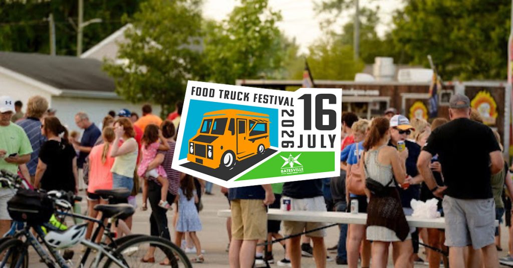 Crowds gather at Batesville Main Street during the 2026 Food Truck Festival, showcasing local cuisine and community spirit in Batesville.