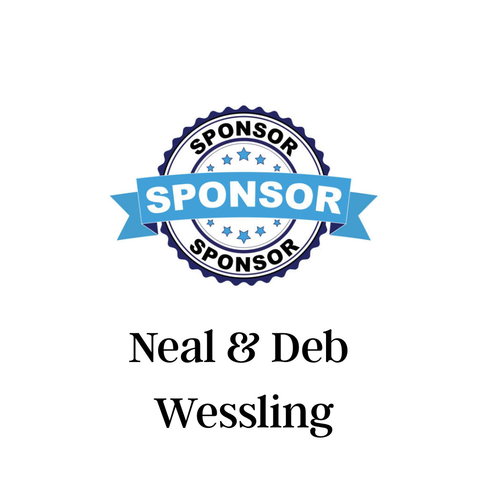 Blue sponsor badge logo with the word "SPONSOR" in bold white text, surrounded by a circular design, promoting Batesville Main Street events and local businesses.