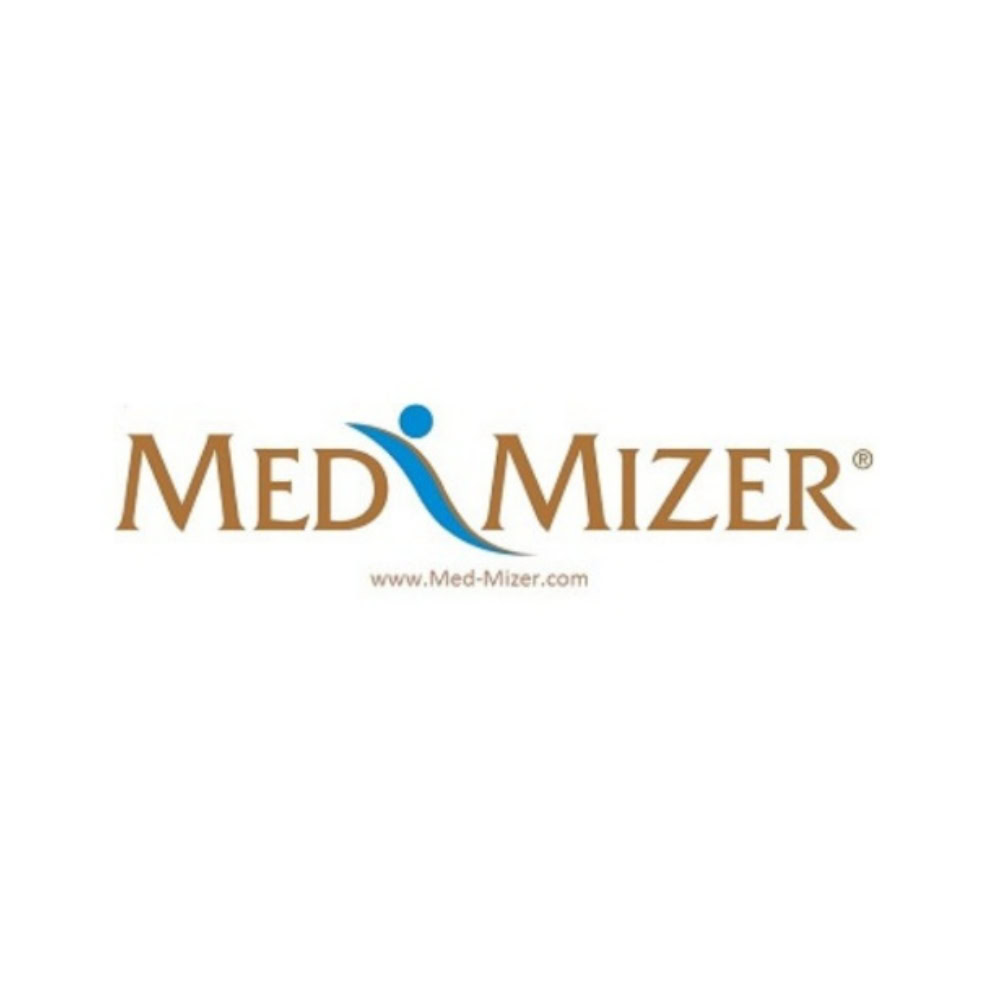 Med mizer logo, Med Mizer healthcare and medical device logo, Professional medical equipment and healthcare solutions by Med Mizer, Image showing Med Mizer branding promoting quality medical products, relevance.